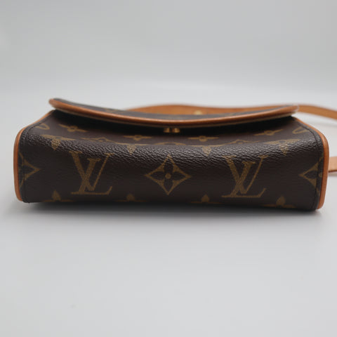 Pre-Owned #71584 Louis Vuitton Monogram Pochette Florentine Clutch bag waist belt S M51855