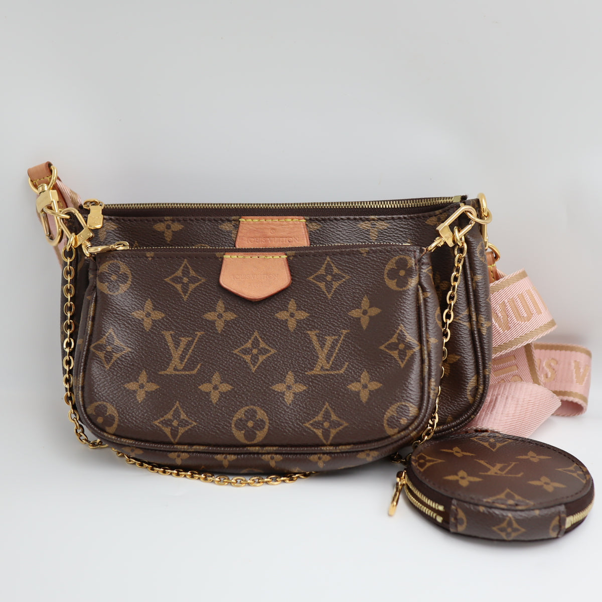 Pre-Owned #72736 Louis Vuitton Monogram Multi Pochette Accessoires Shoulder Bag M44840