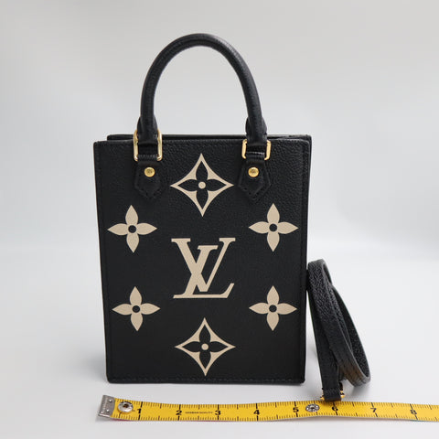 Pre-Owned #72740 Louis Vuitton Monogram Petit Sac Plat 2Way Shoulder Handbag M57937