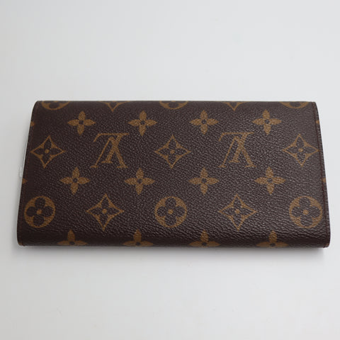 Pre-Owned #72756 Louis Vuitton Monogram Portefeuille Sarah Bifold Wallet Long Wallet M61734