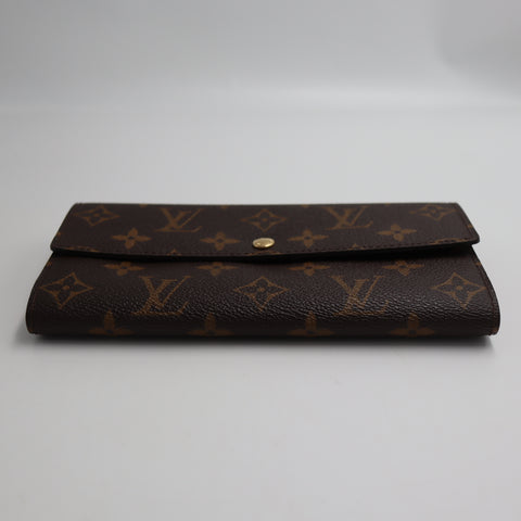 Pre-Owned #72756 Louis Vuitton Monogram Portefeuille Sarah Bifold Wallet Long Wallet M61734