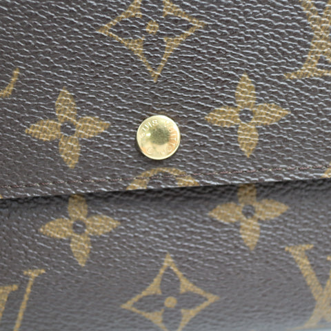 Pre-Owned #72756 Louis Vuitton Monogram Portefeuille Sarah Bifold Wallet Long Wallet M61734