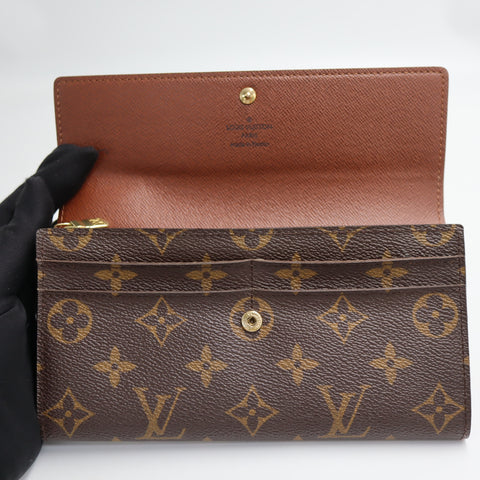 Pre-Owned #72756 Louis Vuitton Monogram Portefeuille Sarah Bifold Wallet Long Wallet M61734