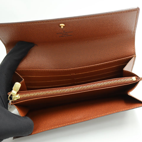Pre-Owned #72756 Louis Vuitton Monogram Portefeuille Sarah Bifold Wallet Long Wallet M61734