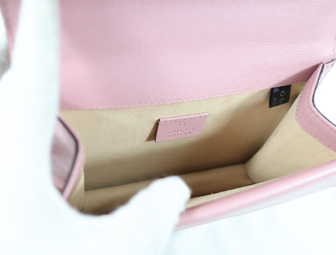 Pre-owned #R260209 Gucci Calfskin Valentine's Day Exclusive Super medium Dionysus Shoulder Bag Pink