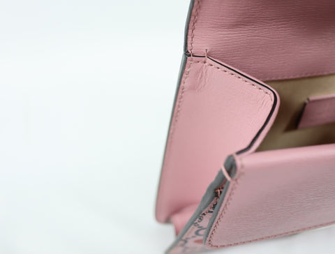 Pre-owned #R260209 Gucci Calfskin Valentine's Day Exclusive Super medium Dionysus Shoulder Bag Pink