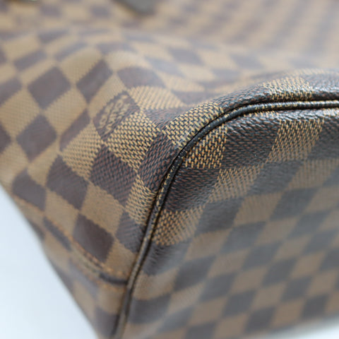 Pre-Owned #BPAL05228 Louis Vuitton Damier Ebene Neverfull MM Tote Bag N51105