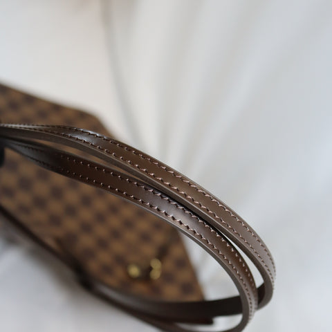 Pre-Owned #BPAL05228 Louis Vuitton Damier Ebene Neverfull MM Tote Bag N51105