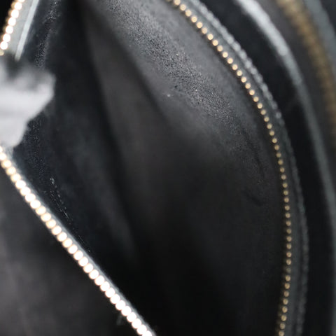 Pre-Owned #SF32411 Saint Laurent Paris Cabas 2Way Shoulder Handbag Leather Black 357395