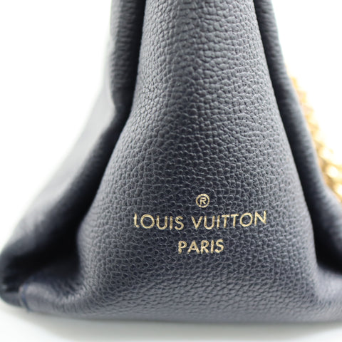 Pre-Owned #72765 Louis Vuitton Monogram Empreinte Surenne BB Chain Shoulder Bag M43750 Navy
