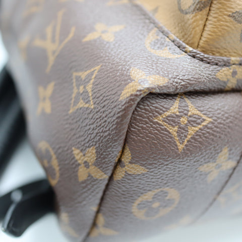 Pre-Owned #71083 Louis Vuitton Monogram Reverse Palm Springs PM Backpack M43116