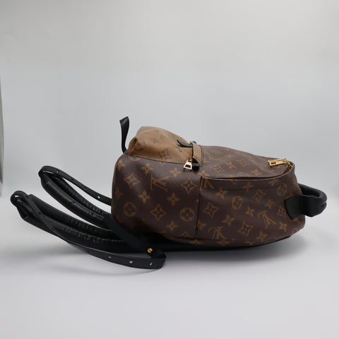 Pre-Owned #71083 Louis Vuitton Monogram Reverse Palm Springs PM Backpack M43116