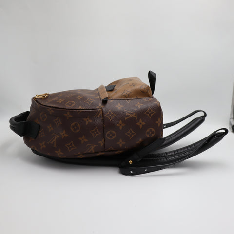 Pre-Owned #71083 Louis Vuitton Monogram Reverse Palm Springs PM Backpack M43116