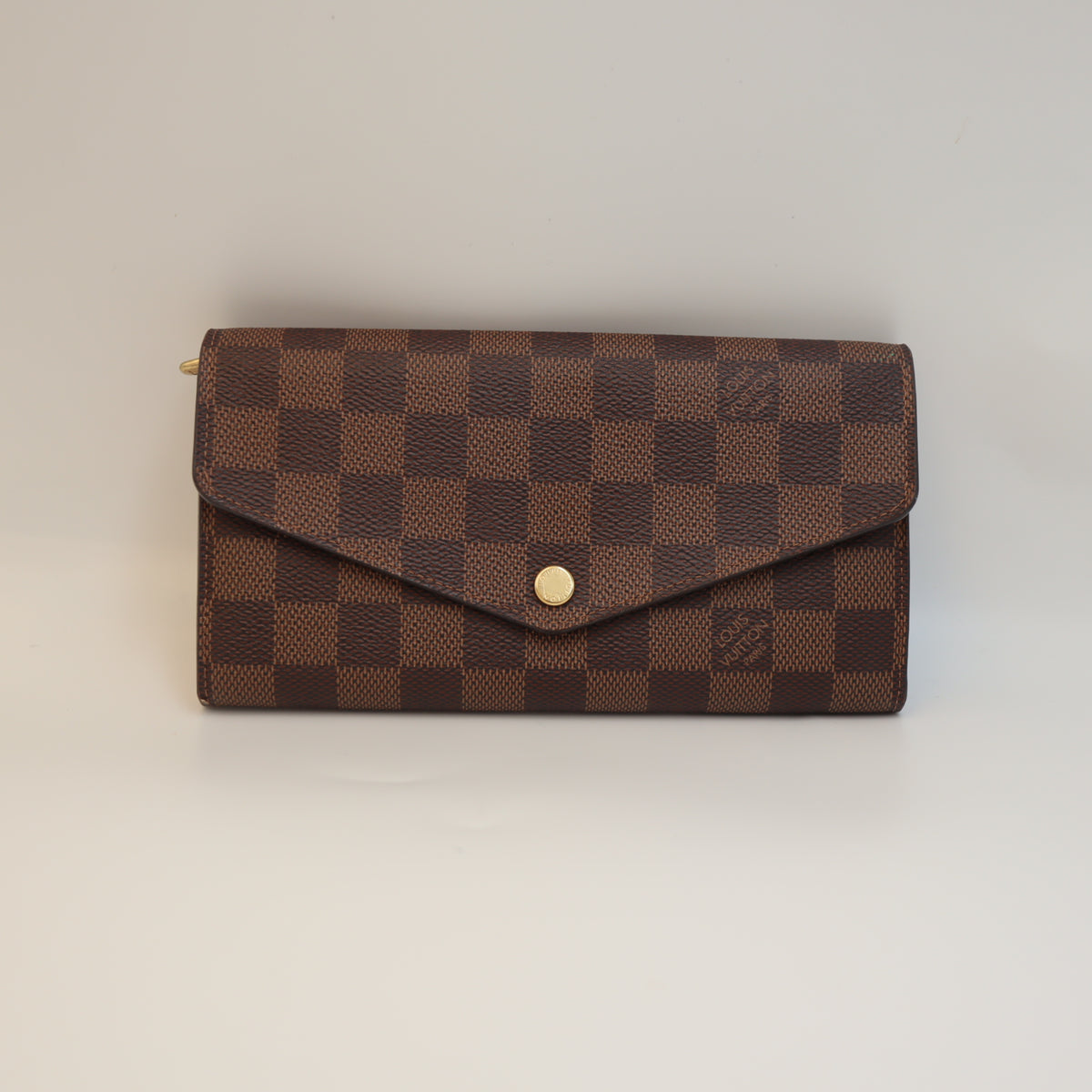 Pre-Owned #284-3 Louis Vuitton Damier Portefeuille Sarah Rose Ballerine Long Wallet N60114