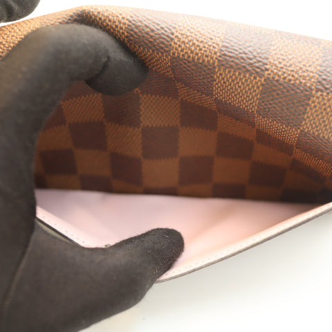 Pre-Owned #284-3 Louis Vuitton Damier Portefeuille Sarah Rose Ballerine Long Wallet N60114
