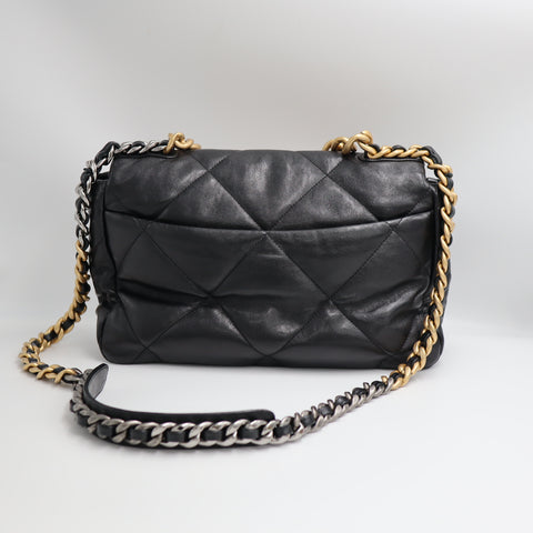 Pre-Owned #72766 CHANEL CC Chanel 19 Chain Hand Shoulder Bag Lambskin Leather AS1161