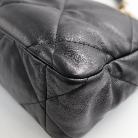 Pre-Owned #72766 CHANEL CC Chanel 19 Chain Hand Shoulder Bag Lambskin Leather AS1161