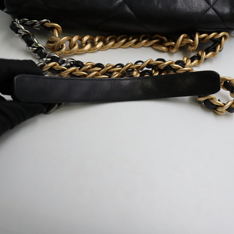Pre-Owned #72766 CHANEL CC Chanel 19 Chain Hand Shoulder Bag Lambskin Leather AS1161