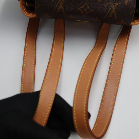 Pre-Owned #71077 Louis Vuitton Monogram Montsouris MM Backpack Bag Brown M51136