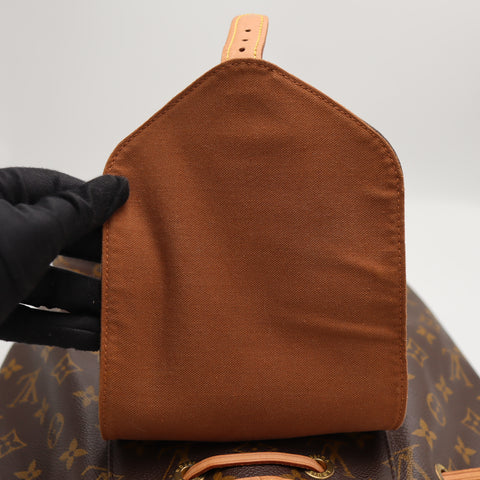 Pre-Owned #71077 Louis Vuitton Monogram Montsouris MM Backpack Bag Brown M51136