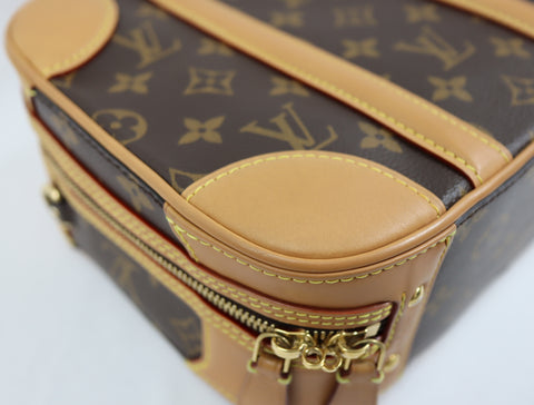 Pre-owned #R0220 Louis Vuitton Monogram Valizette PM 2way HandBag M44581