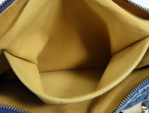 Pre-Owned #98196 Louis Vuitton Monogram Denim Neo Speedy Handbag Blue M95019