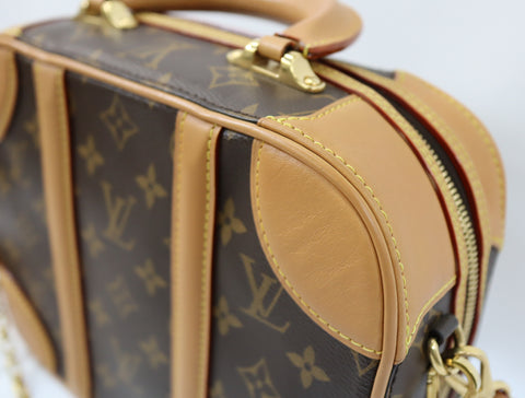 Pre-owned #R0220 Louis Vuitton Monogram Valizette PM 2way HandBag M44581