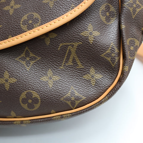 Pre-Owned #BP71439 Louis Vuitton Monogram Saumur 35 Crossbody Shoulder Bag Brown M42254