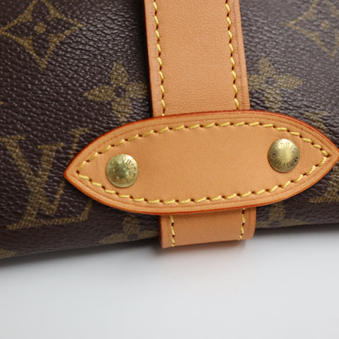Pre-Owned #BP71439 Louis Vuitton Monogram Saumur 35 Crossbody Shoulder Bag Brown M42254