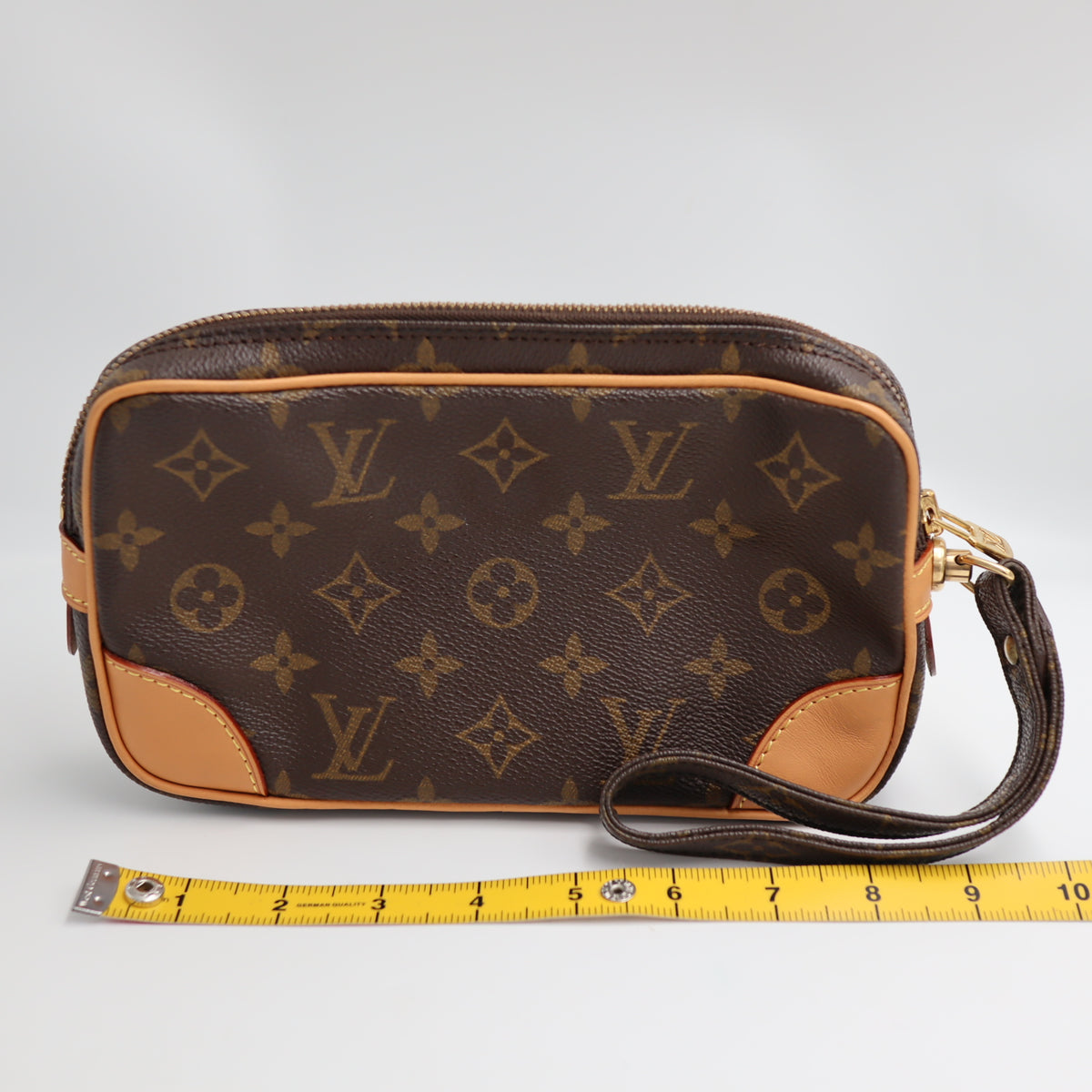 Pre-Owned #BP03160 Louis Vuitton Monogram Marly Dragonne PM Clutch Bag M51827