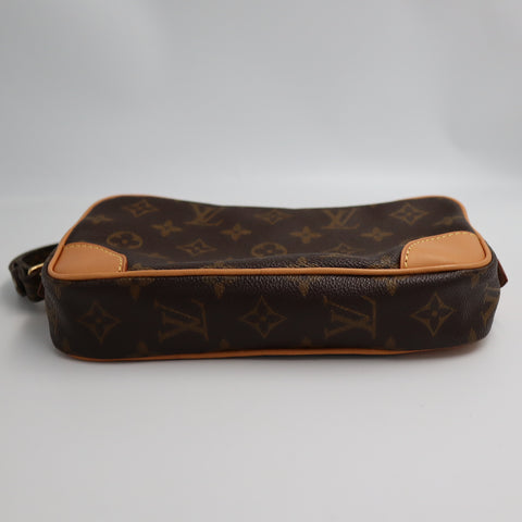 Pre-Owned #BP03160 Louis Vuitton Monogram Marly Dragonne PM Clutch Bag M51827