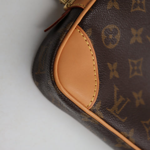 Pre-Owned #BP03160 Louis Vuitton Monogram Marly Dragonne PM Clutch Bag M51827