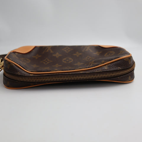 Pre-Owned #BP03160 Louis Vuitton Monogram Marly Dragonne PM Clutch Bag M51827