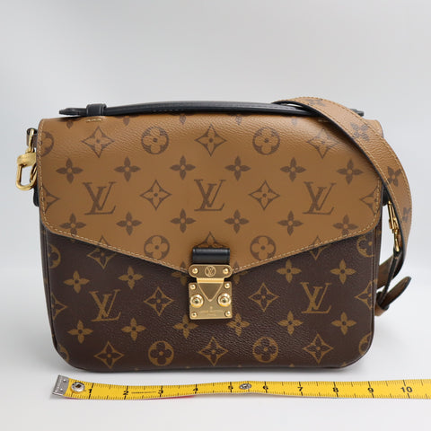  Pre-Owned #R7082508 Louis Vuitton Monogram reverse Pochette MetisMM 2way Shoulder Handbag M44876