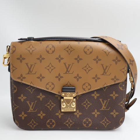  Pre-Owned #R7082508 Louis Vuitton Monogram reverse Pochette MetisMM 2way Shoulder Handbag M44876