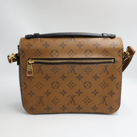  Pre-Owned #R7082508 Louis Vuitton Monogram reverse Pochette MetisMM 2way Shoulder Handbag M44876