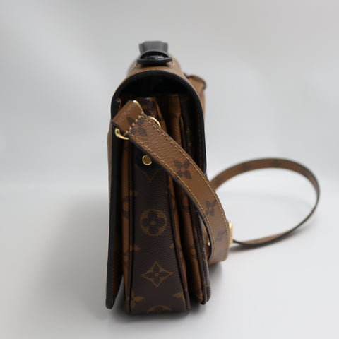  Pre-Owned #R7082508 Louis Vuitton Monogram reverse Pochette MetisMM 2way Shoulder Handbag M44876