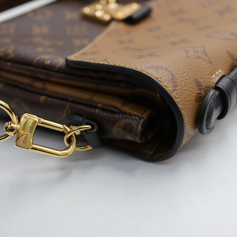  Pre-Owned #R7082508 Louis Vuitton Monogram reverse Pochette MetisMM 2way Shoulder Handbag M44876