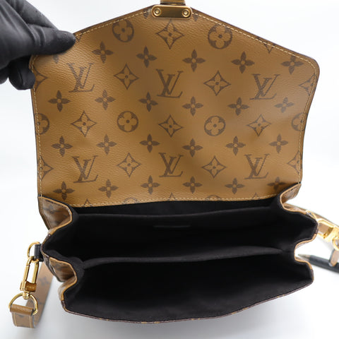  Pre-Owned #R7082508 Louis Vuitton Monogram reverse Pochette MetisMM 2way Shoulder Handbag M44876