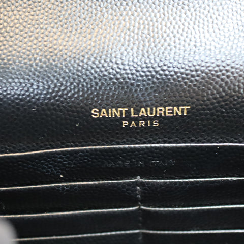 Pre-Owned #R7082504 Saint Laurent Cassandra Envelope Chain Shoulder Bag Black 742920