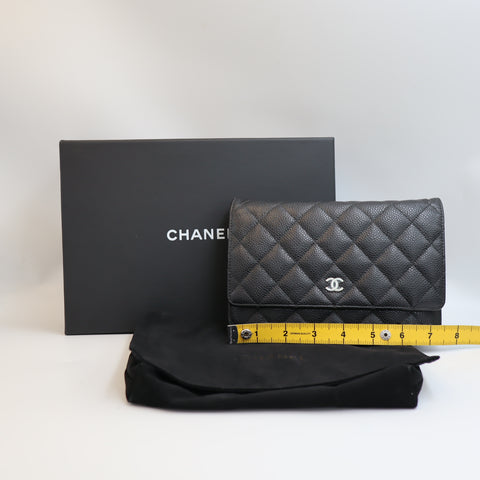 Pre-Owned #R7082505 CHANEL Caviar Classic WOC Shoulder Crossbody Bag AP0250