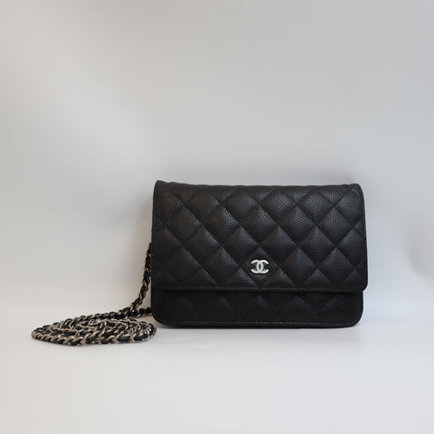 Pre-Owned #R7082505 CHANEL Caviar Classic WOC Shoulder Crossbody Bag AP0250
