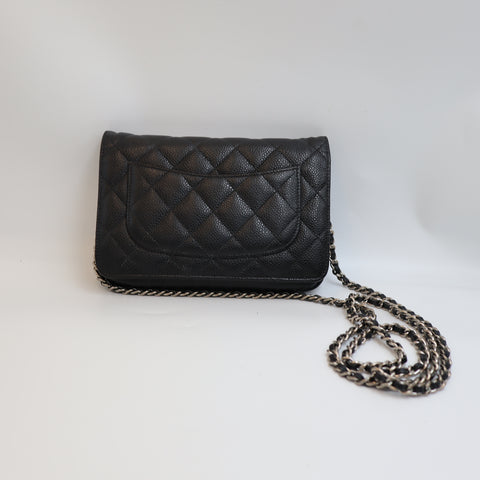 Pre-Owned #R7082505 CHANEL Caviar Classic WOC Shoulder Crossbody Bag AP0250