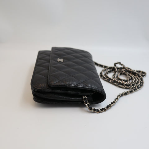 Pre-Owned #R7082505 CHANEL Caviar Classic WOC Shoulder Crossbody Bag AP0250