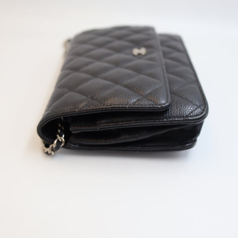 Pre-Owned #R7082505 CHANEL Caviar Classic WOC Shoulder Crossbody Bag AP0250