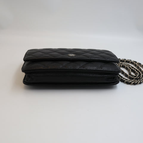 Pre-Owned #R7082505 CHANEL Caviar Classic WOC Shoulder Crossbody Bag AP0250