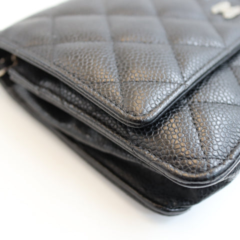 Pre-Owned #R7082505 CHANEL Caviar Classic WOC Shoulder Crossbody Bag AP0250