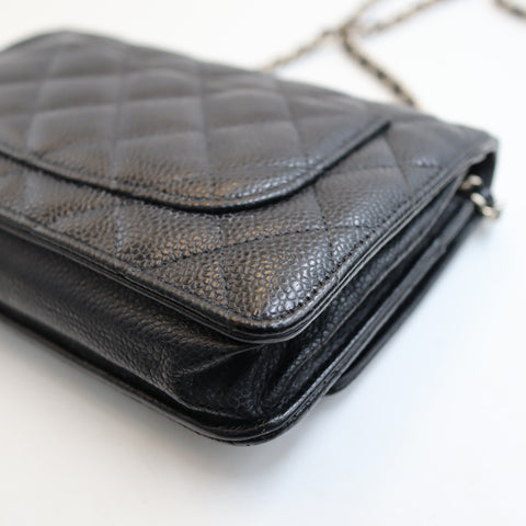 Pre-Owned #R7082505 CHANEL Caviar Classic WOC Shoulder Crossbody Bag AP0250