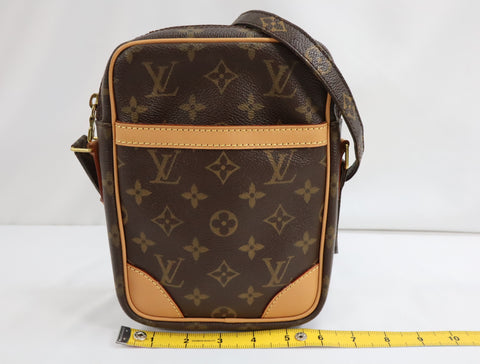Pre-Owned #BP163-2 Louis Vuitton Monogram Danube Crossbody Bag Brown M45266