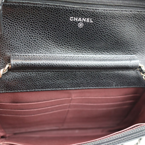Pre-Owned #R7082505 CHANEL Caviar Classic WOC Shoulder Crossbody Bag AP0250